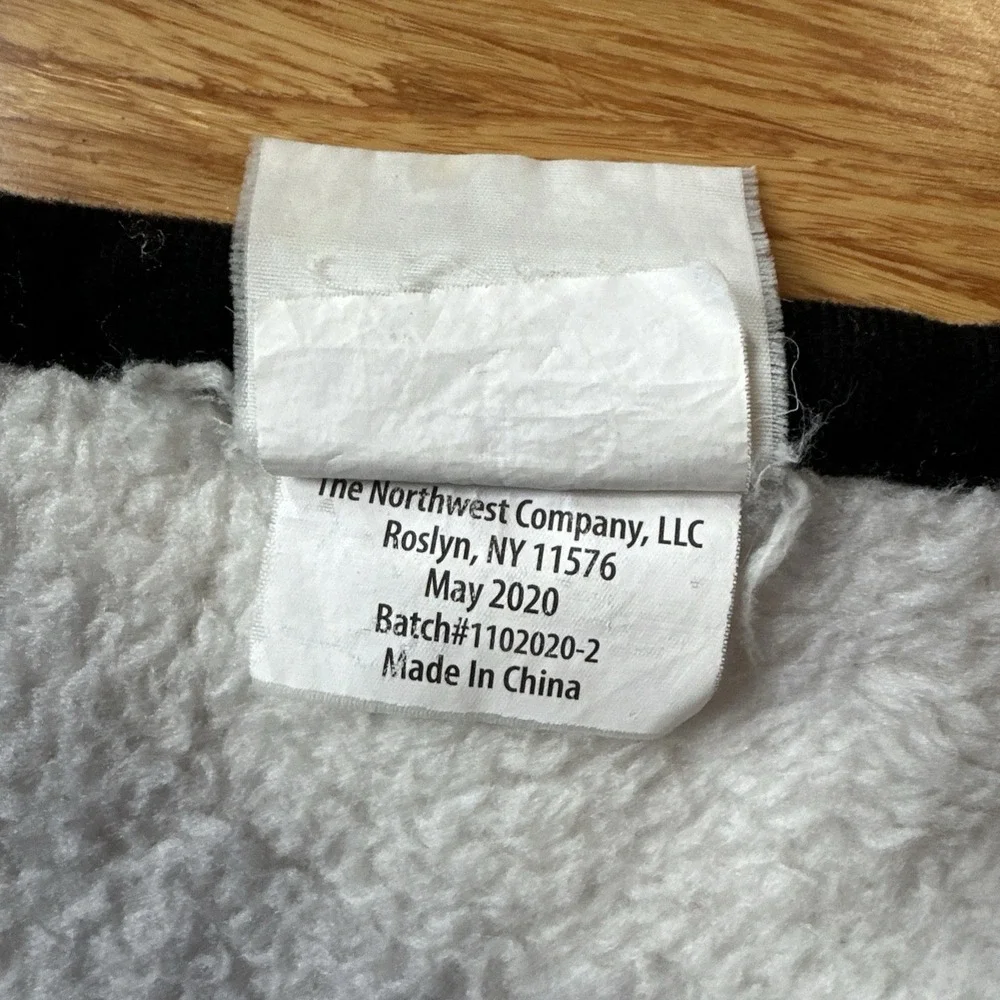 Vintage  AL AGNEW Renegades Wolf Pack Winter Forest Birch Throw Blanket Fleece